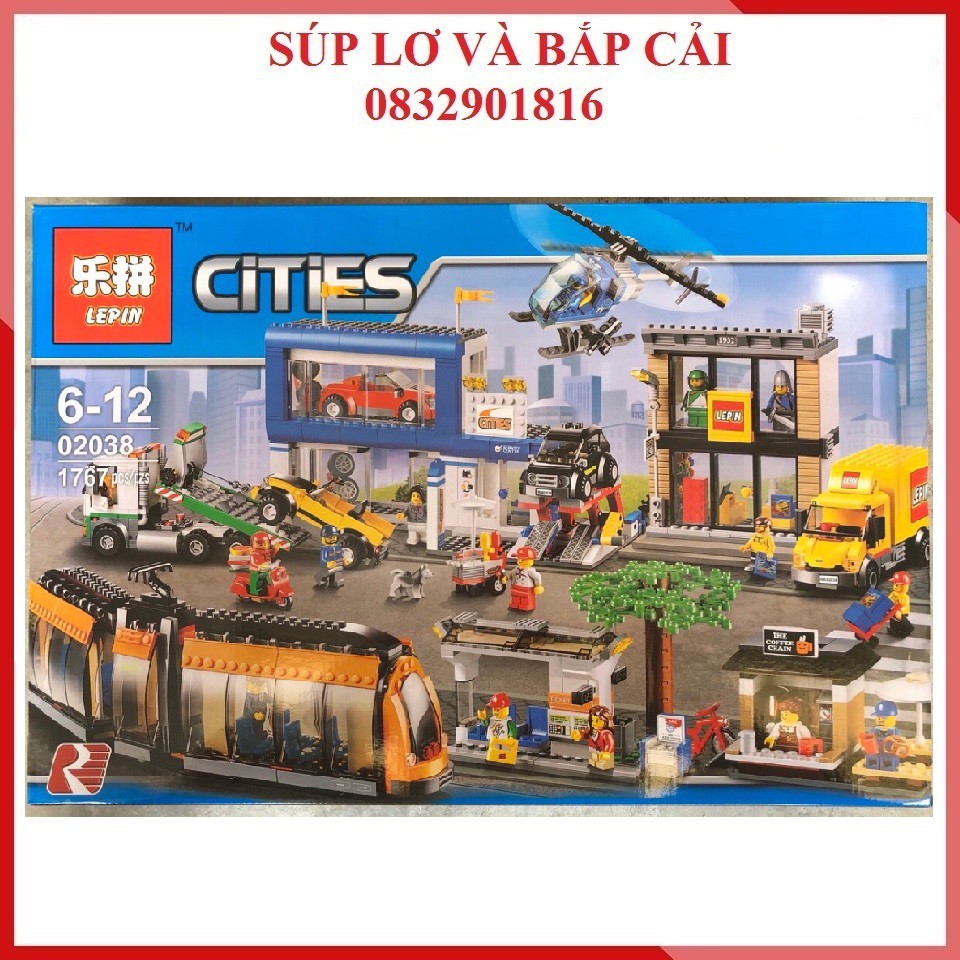 Lepin 02038 Trạm sửa xe - Đồ chơi lắp ráp xếp hình thông minh