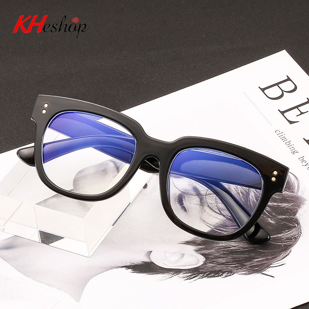 [Đẳng cấp] Kính  0 độ Gọng Vuông Chữ V màu đen siêu hot, phù hợp nam nữ tuổi Teen đi nắng cực đỉnh mã Y2203