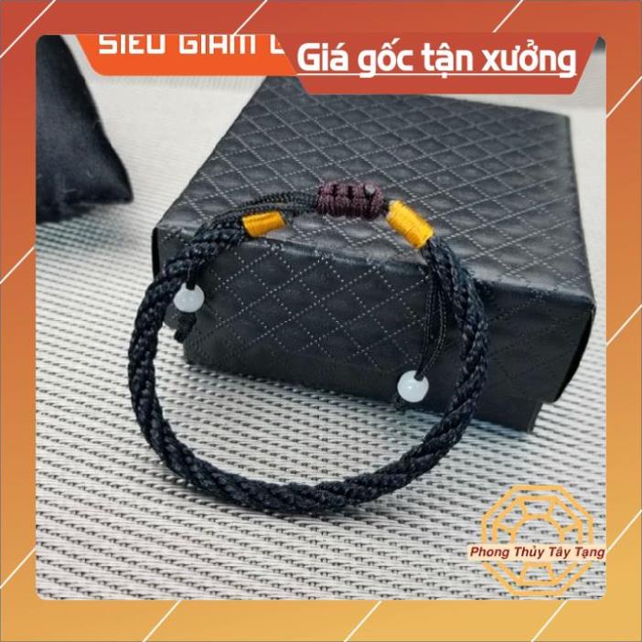Vòng tay chỉ đỏ may mắn phong thủy  handemade nam nữ mix bi bạc, vàng, tỳ hưu, có màu đen