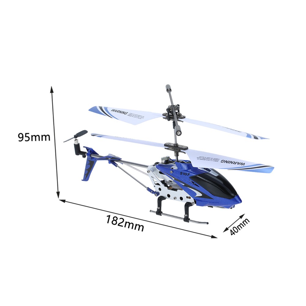 Syma S107G Máy bay trực thăng điều khiển từ xa ba kênh Chống va chạm Thiết bị chống rơi Máy bay hợp kim Gyro