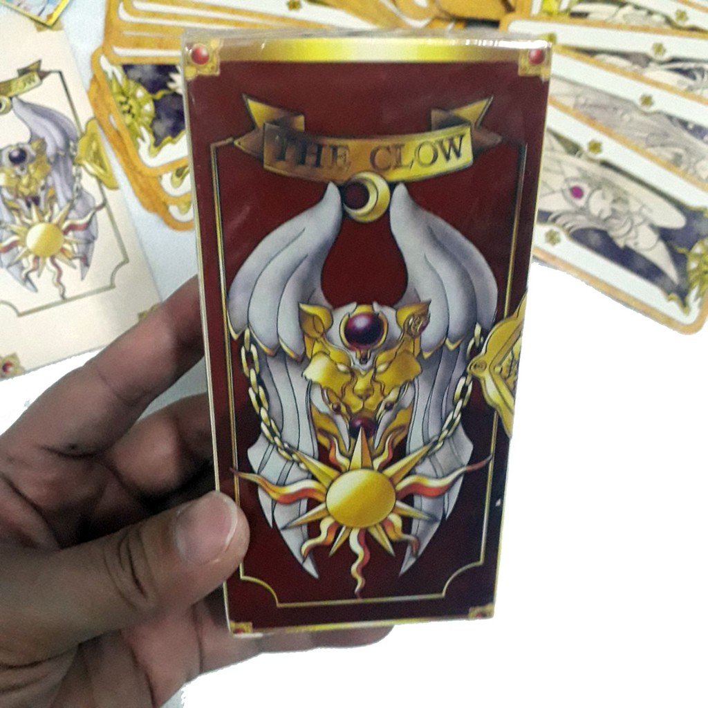 Thẻ Bài Clow Card  - SAKURA 56 lá bài  (2 màu Hồng -Nâu) Kèm bài dịch Tiếng Việt