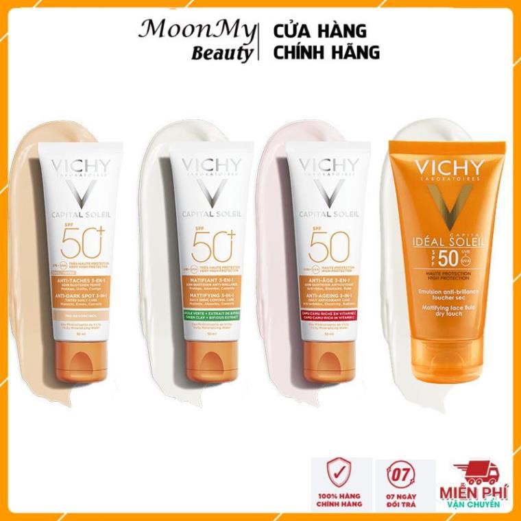 Kem Chống Nắng Vichy Chống Lão Hoá - Dành cho da nhạy cảm Ideal Soleil Anti Age SPF50+ - 50ml