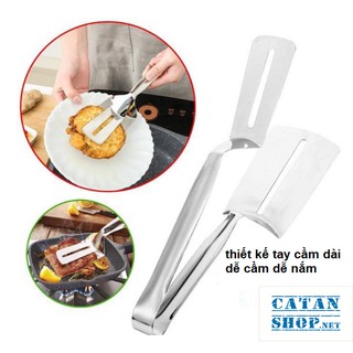 Dụng cụ kẹp inox , xẻng gắp đồ chiên ,nướng ,gắp đồ nóng ,kẹp thực phẩm bằng inox bền đẹp - GD381-xeng-kep