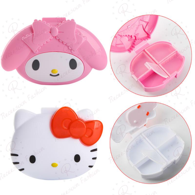 Hộp đựng thuốc mini hình nhân vật Hello Kitty