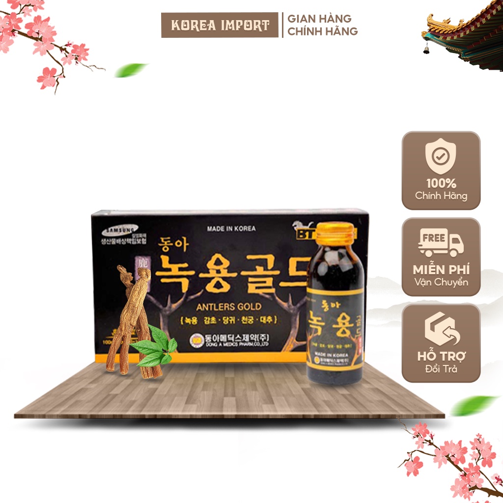 Nước sâm nhung hươu Hàn Quốc, nước sâm dinh dưỡng đóng chai nhập khẩu chính hãng