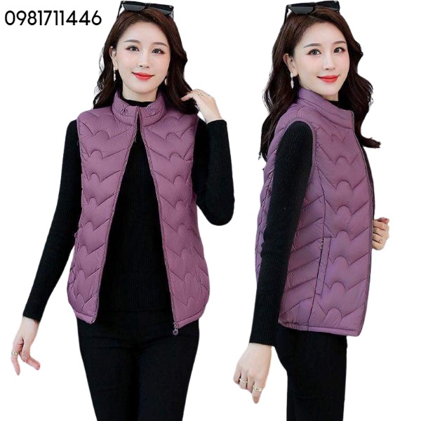 ❈◄☒Áo Phao Gile Nữ Trung Niên, Khoác Tuổi Cao Cấp Cho Bà Mẹ