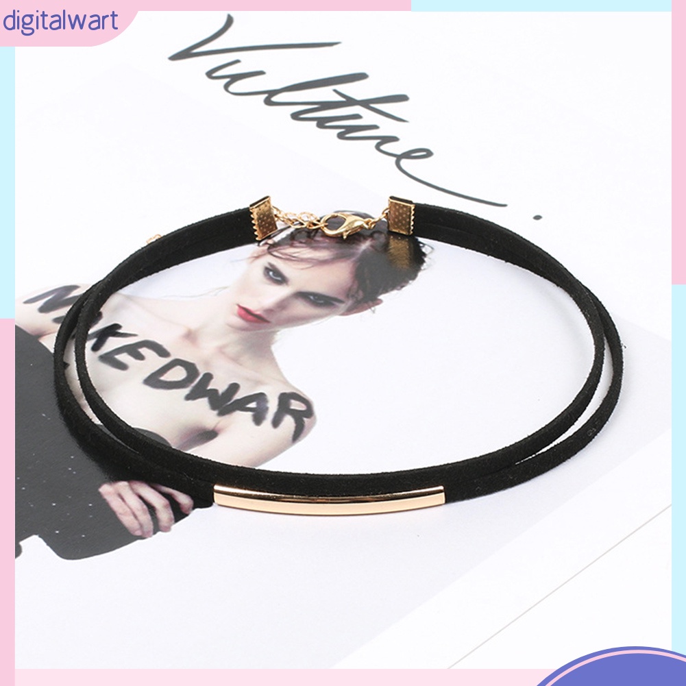 Vòng cổ choker hai lớp phong cách gothic thời trang cho nữ