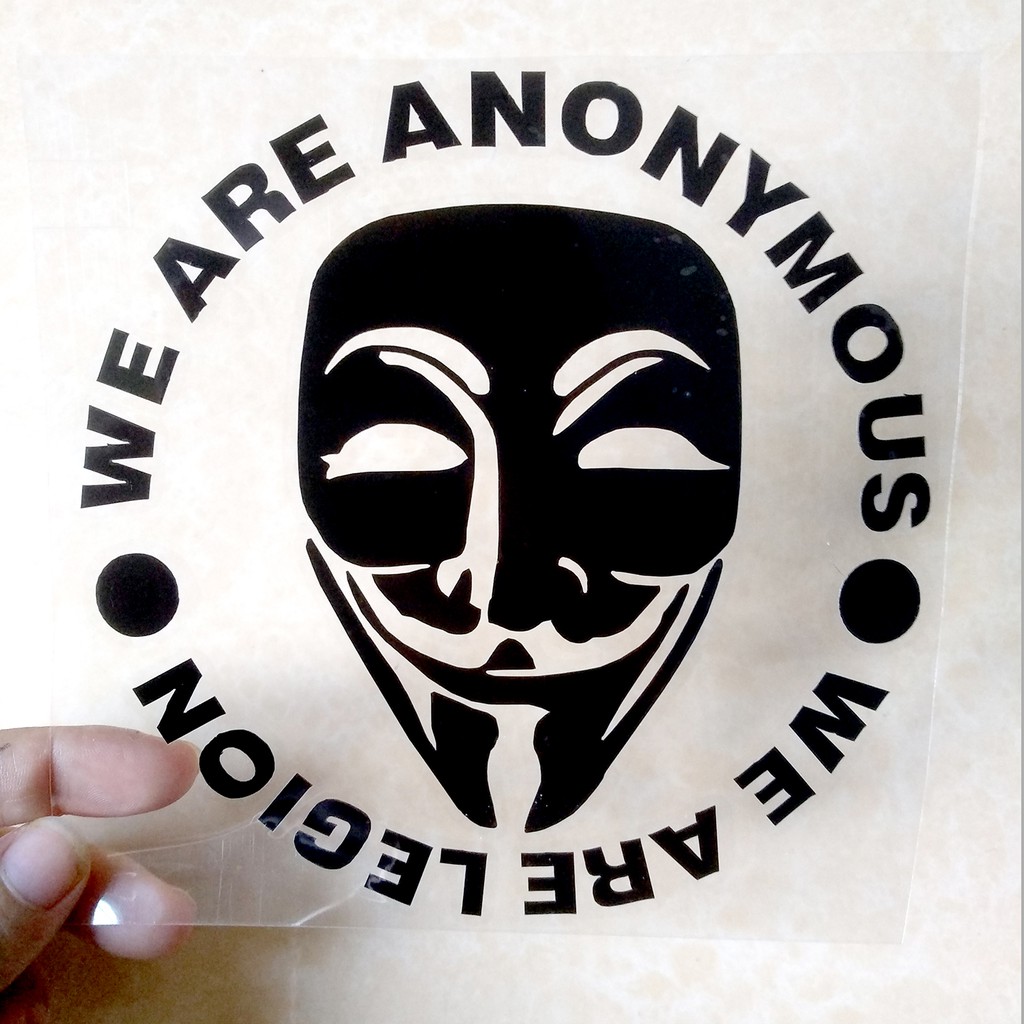 Hình dán ANONYMOUS tròn 14cm