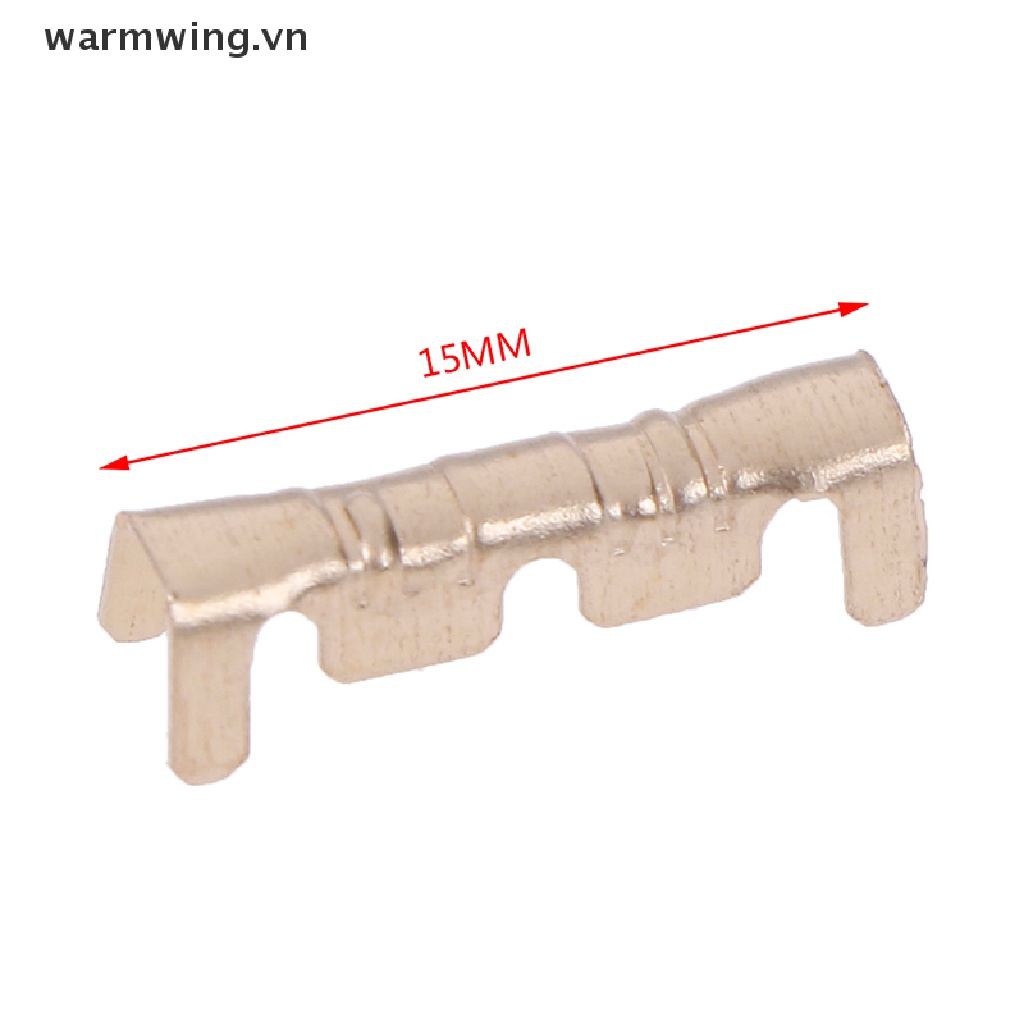 【warmwing】 100Pcs brass copper 0.5-1.5mm² crimp electrical connector wire terminal kit .
