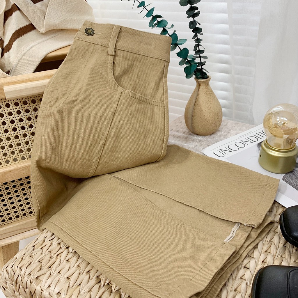 chân váy nữ sẻ tà chất kaki bazic trẻ trung xinh xắn | BigBuy360 - bigbuy360.vn