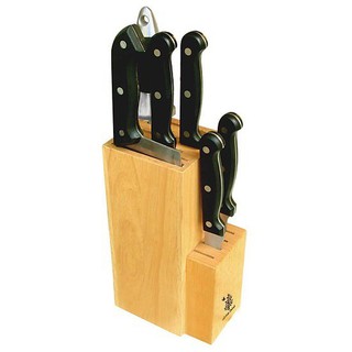 Dắt dao đứng lớn gỗ đức thành – 20391- tặng kèm 1 khay nhựa