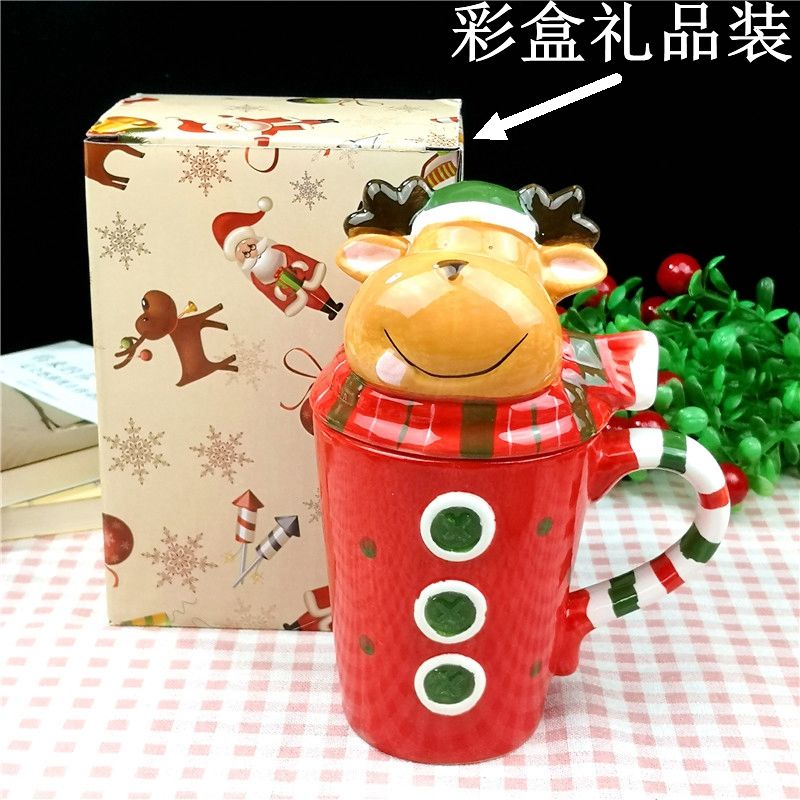 Ly sứ họa tiết giáng sinh xinh xắn