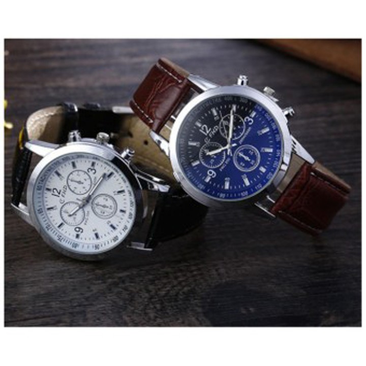 Đồng hồ dây da nam Modiya lịch lãm