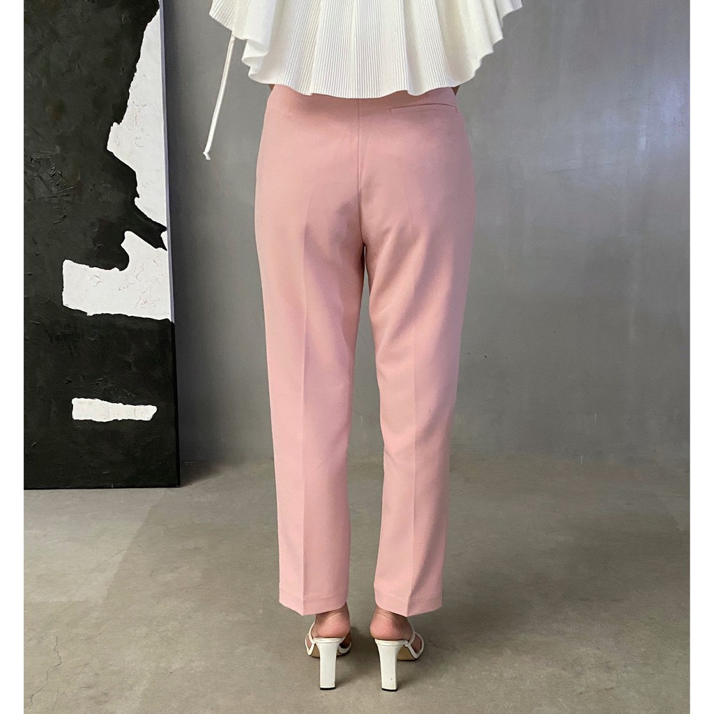 COCO SIN - Quần Hồng Ống Đứng Pastel