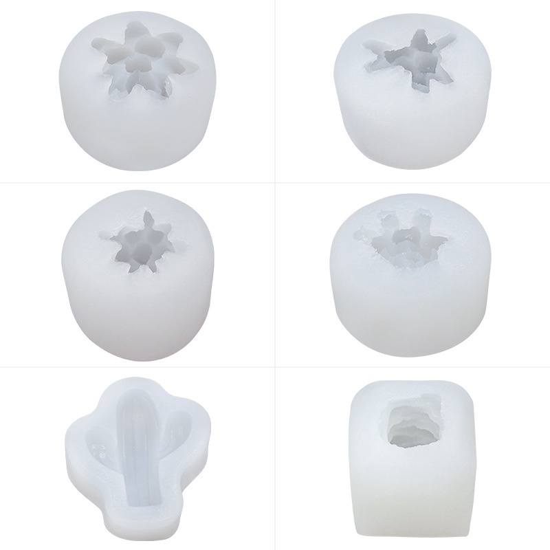 Khuôn Silicone Tạo Hình Làm Xà Phòng Hình Cây Xương Rồng DIY
