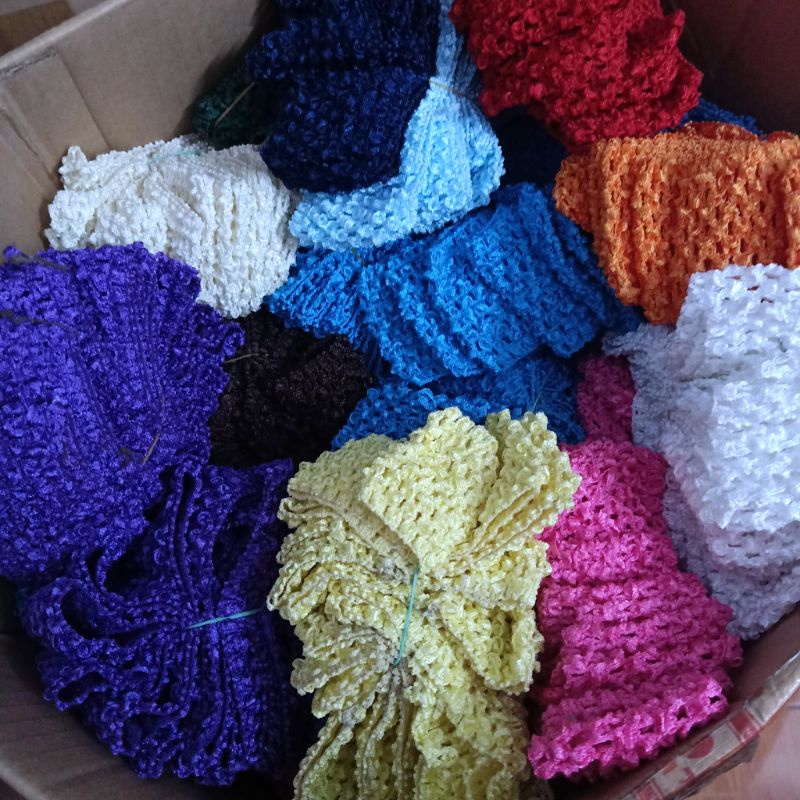 Băng thun nguyên liệu handmade làm váy băng đô cho bé
