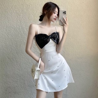 váy ngọc 2d đính nơ kim sa