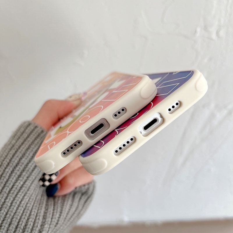 Ốp điện thoại in hình Nike màu gradient thời trang cho iphone 13 12 11 PMax pro X XS XR Xs MAX 7 8 plus