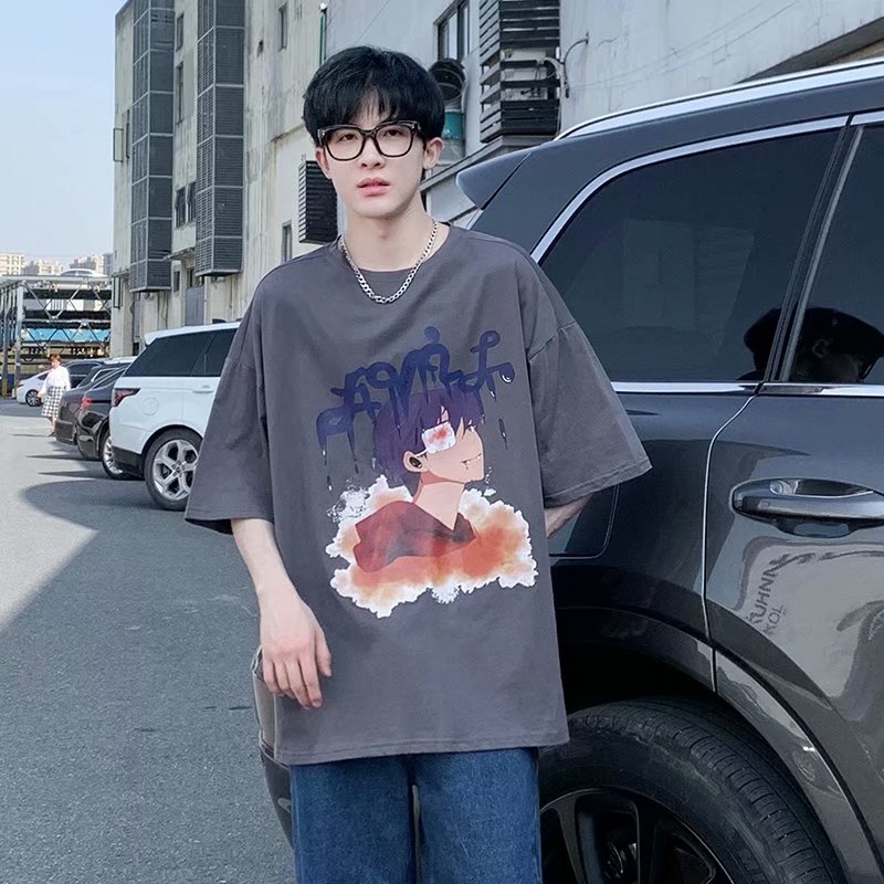 Áo thun tay ngắn 3 màu tùy chọn phong cách Hàn Quốc cho nam