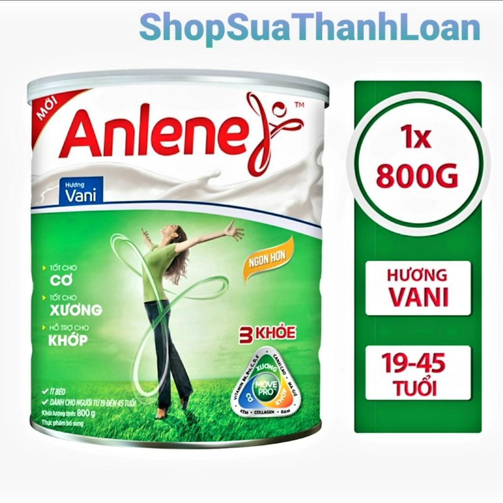 [HSD T5-2023] Sữa Bột Anlene Movepro Hương Vanilla lon 800g (từ 19 đến 45 tuổi)