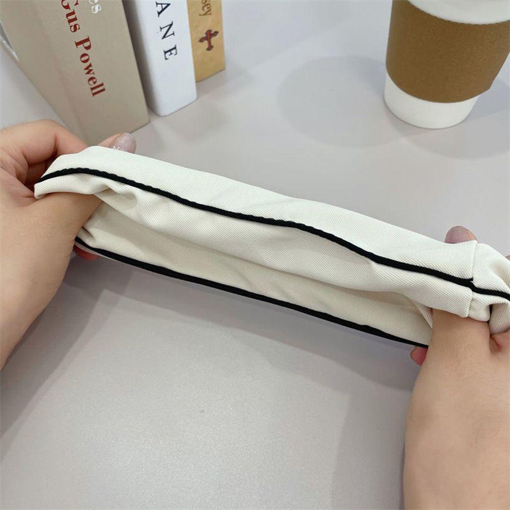 IVORY Dây Buộc Tóc Cao Su Bọc Vải Màu Trơn Đơn Giản Ngọt Ngào Dễ Thương Cho Nữ