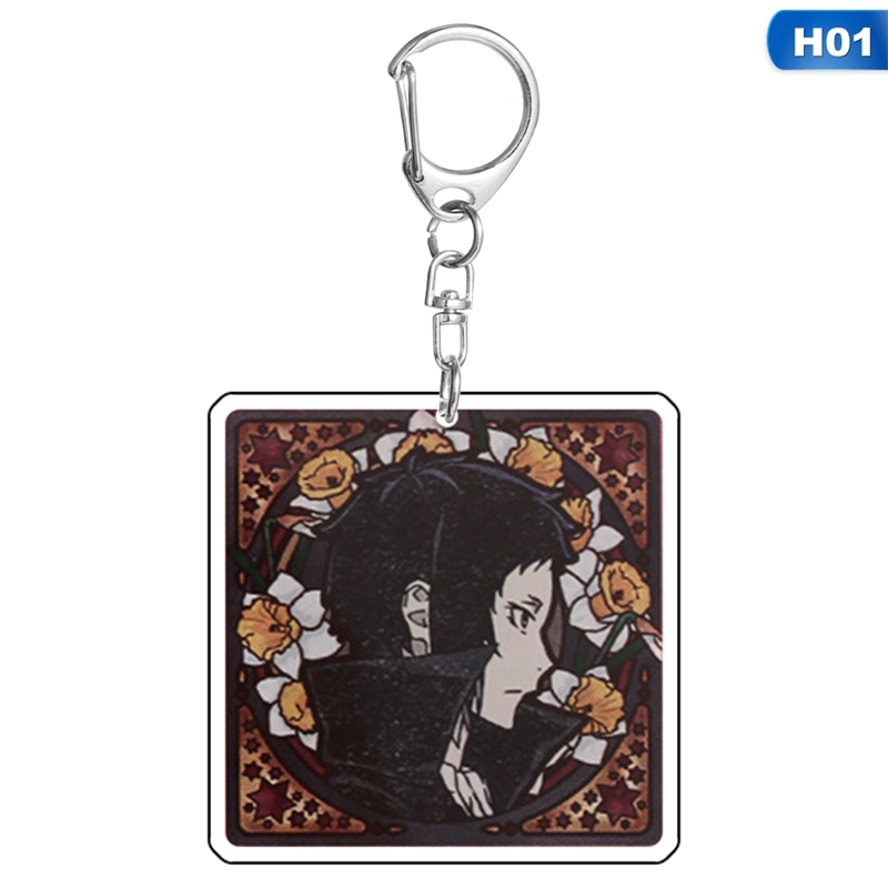 flowersqueen Móc khóa phong cách phim hoạt hình Bungo Stray Dogs