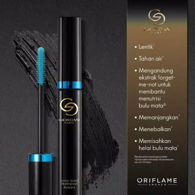 (hàng Mới Về) Mascara Giordani Chống Thấm Nước Thiết Kế Vỏ Màu Vàng Đồng