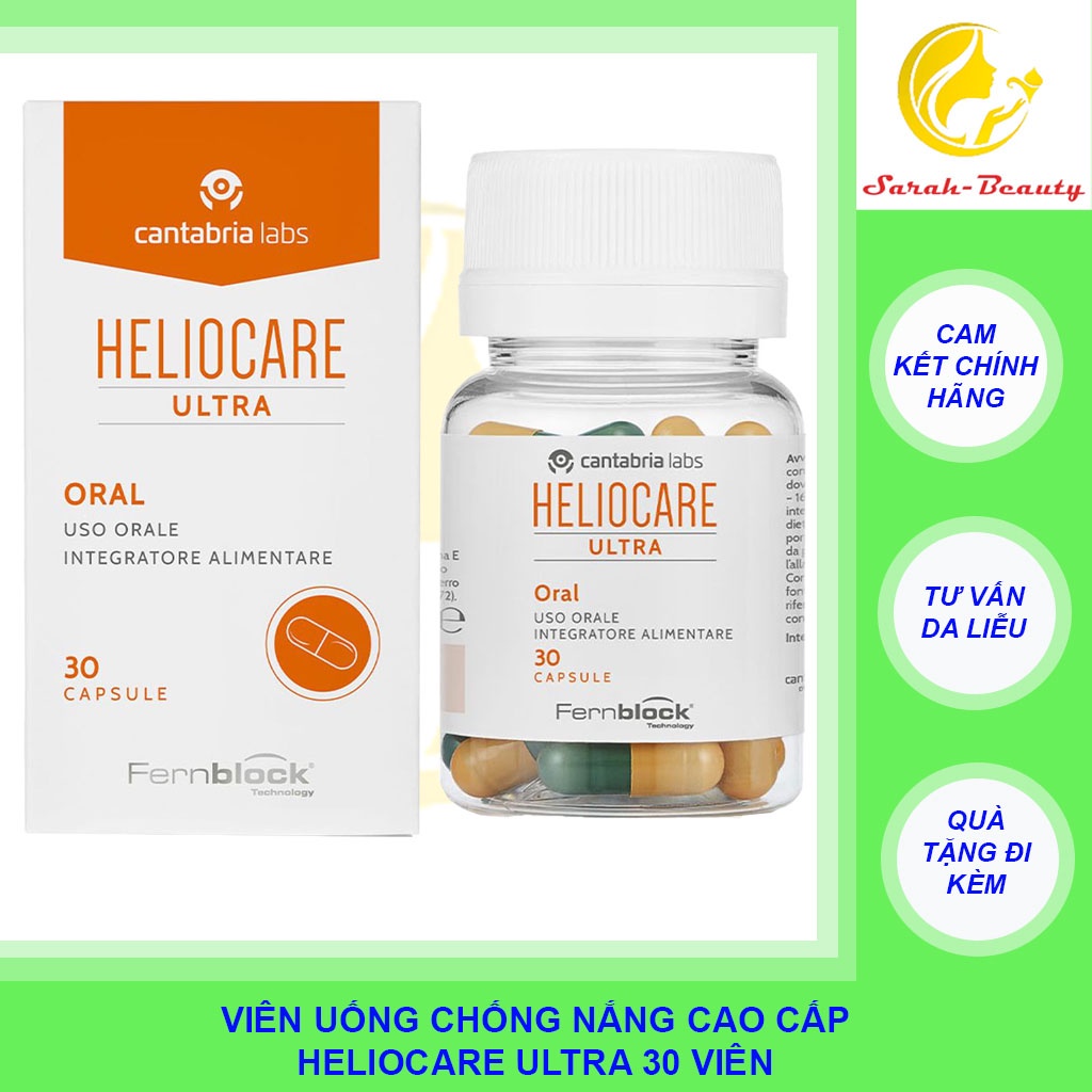 Viên uống chống nắng ngăn ngừa lão hoá Heliocare Ultra 30caps