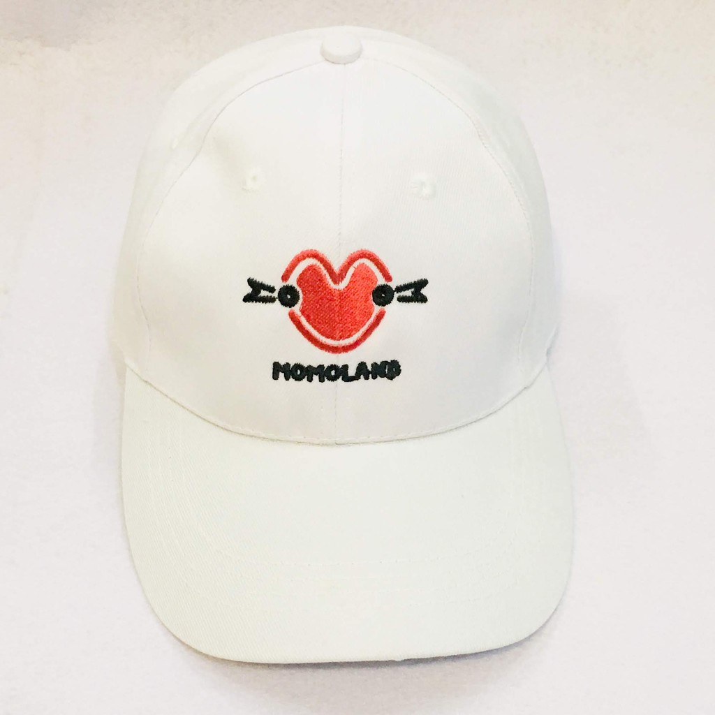 Nón kết màu trắng thêu logo Momoland - Mũ Lưỡi Trai AZ MT38