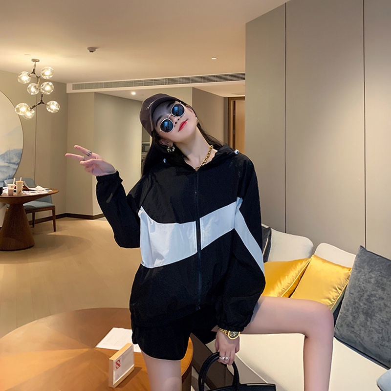 Áo khoác thể thao IELGY tay dài chống nắng phong cách Hàn Quốc tùy chọn màu sắc cho nữ