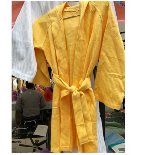 Áo choàng tắm cotton tổ ong gia đình