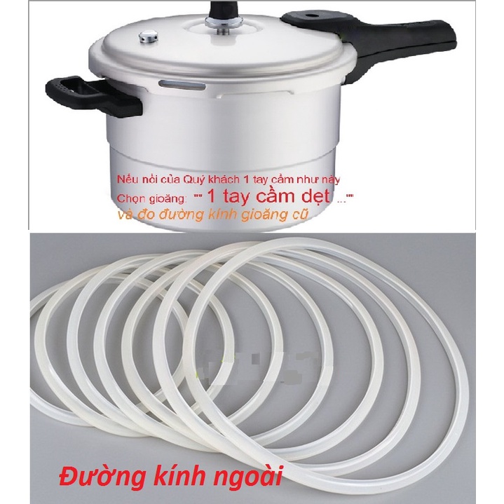 Gioăng nồi áp suất nhôm Supor Sunhouse 1 tay cầm dài