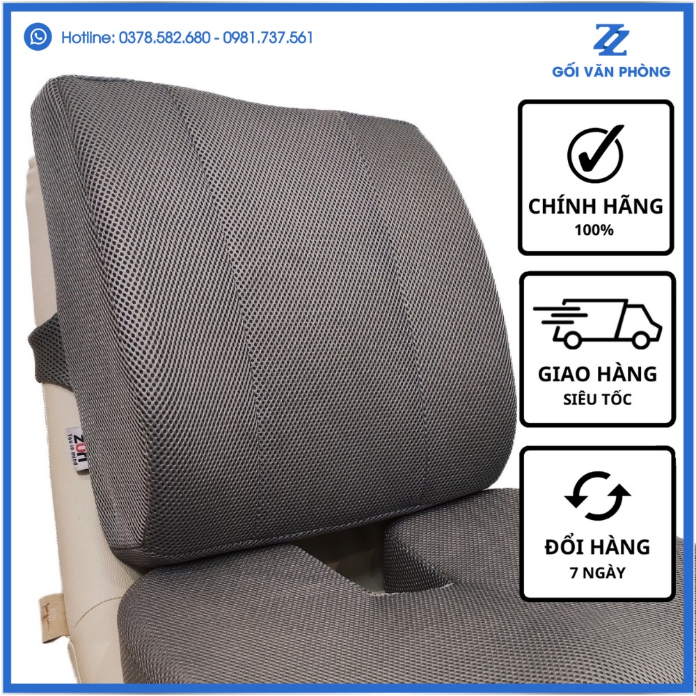 Gối Tựa Lưng Văn Phòng Cao Su Non Cỡ Lớn Hỗ trợ Lưng Zuri Pillow GTL-02