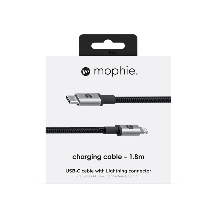 Cáp USBC to Lightning Mophie 1.8M Dâu Đen Store