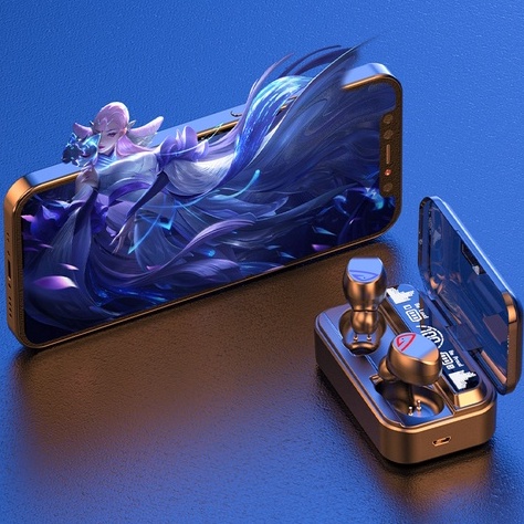 Tai nghe gaming NUTEK SKY - 5 không dây bluetooth giá rẻ V5.2, pin 2200mAh chống nước IPX7