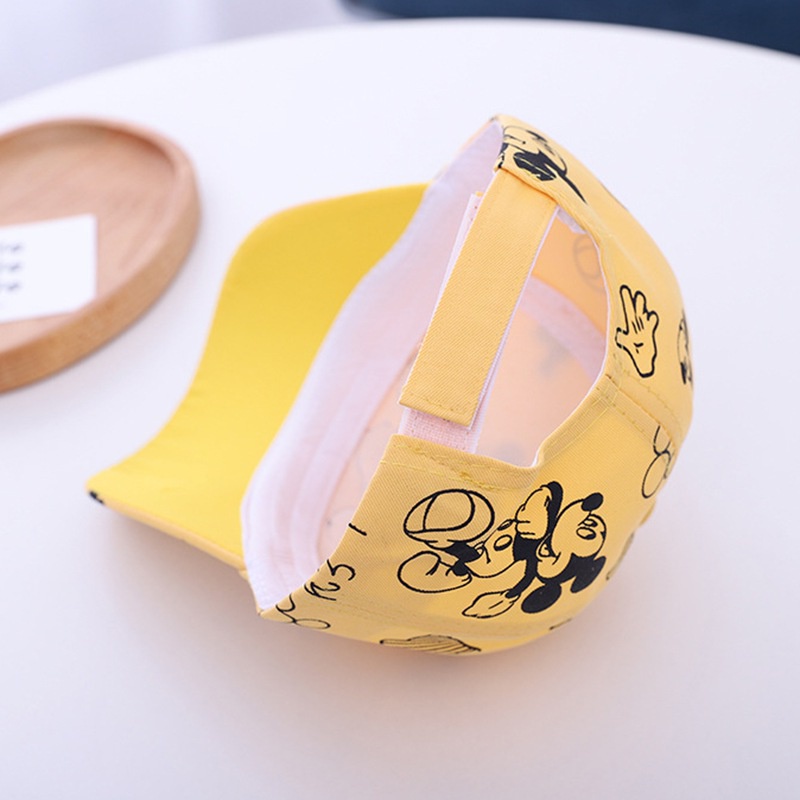 Mũ Lưỡi Trai Chống Nắng Thoáng Khí In Họa Tiết Hoạt Hình Graffiti Có Thể Điều Chỉnh Cho Bé