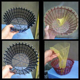 Chậu nan nhựa trồng hoa lan, đk 30cm