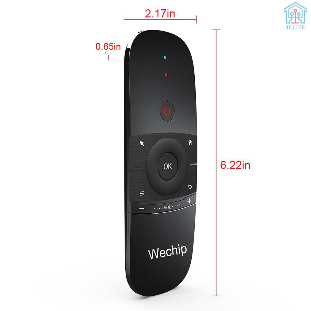 【E&amp;V】Wechip W1 Russian Version 2.4G Air Mouse Wireless Keyboard Remote Control Infrared Remote Learning 6-Axis Motion Sense w/ USB Receiver for Smart