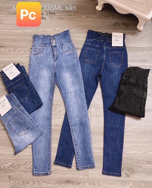 [Mã WASTMAY giảm 15% tối đa 30K đơn 150K] Quần bò jean cạp chéo siêu cao trẻ trung sành điệu | BigBuy360 - bigbuy360.vn