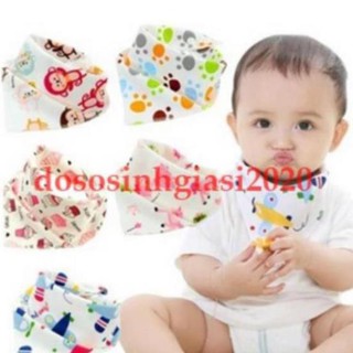 Yếm cho bé-Set 1 yếm cotton nút (giao mẫu ngẫu nhiên)
