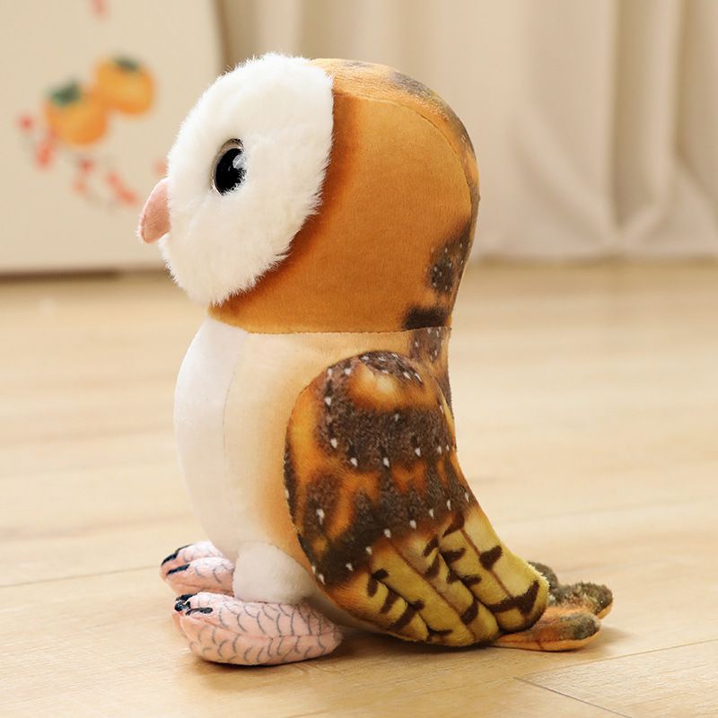 20cm  Simulation Owl Snow Owl Plush Toy Soft Stuffed Cute Doll Children'S Gift For Owl Fans