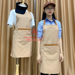 Tạp Dề Nấu Ăn Vải Dù Trượt Nước Đủ Màu Dùng Trong Làm Bếp, Nam/Nữ Phục Vụ