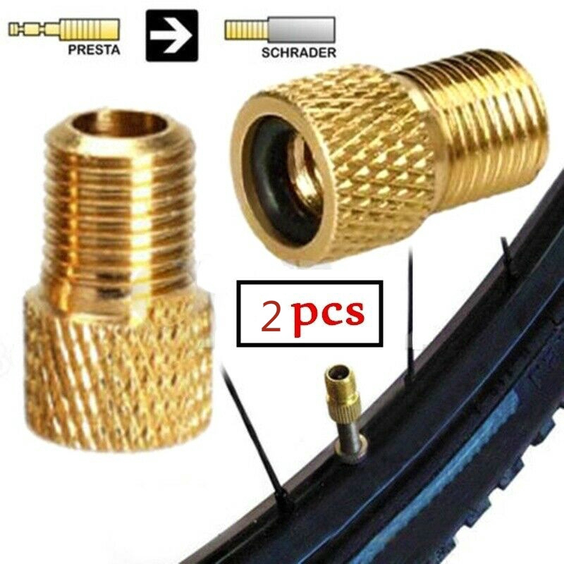 2 nắp van lốp bánh xe đạp chất liệu đồng