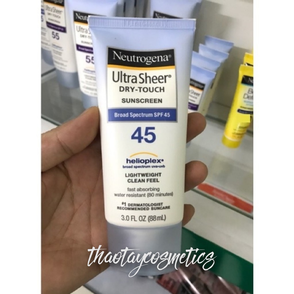 Kem chống nắng Neutrogena Ultra Sheer SPF 45 (88ml)