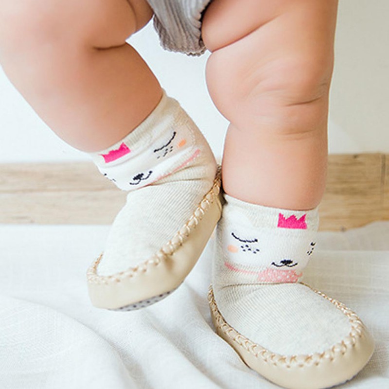 Giày vớ họa tiết động vật đáng yêu dành cho bé