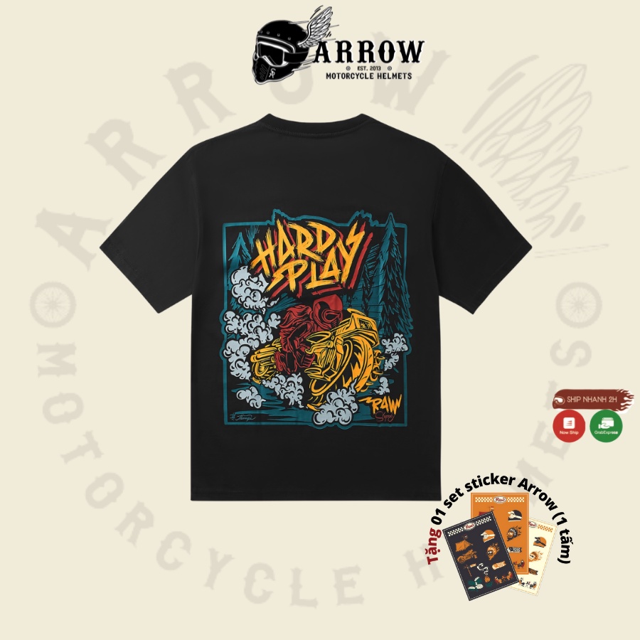 Áo Hard Play Colection Vải Thun Cotton Co Dãn Thoáng Mát Arrow Shop