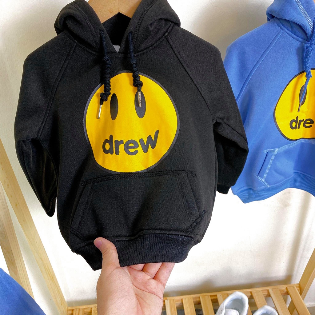 Áo hoodie drew họa tiết mặt cười dành cho bé,thời trang trẻ em