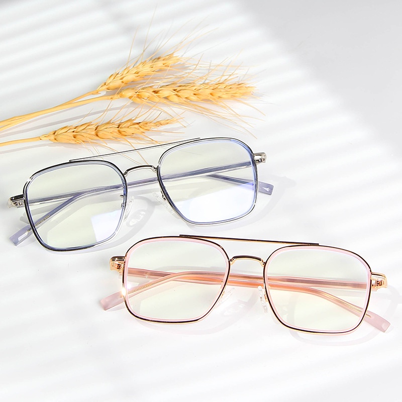 Mắt Kính Gọng Vuông Oversize Chống Ánh Sáng Xanh Thời Trang Hàn Quốc