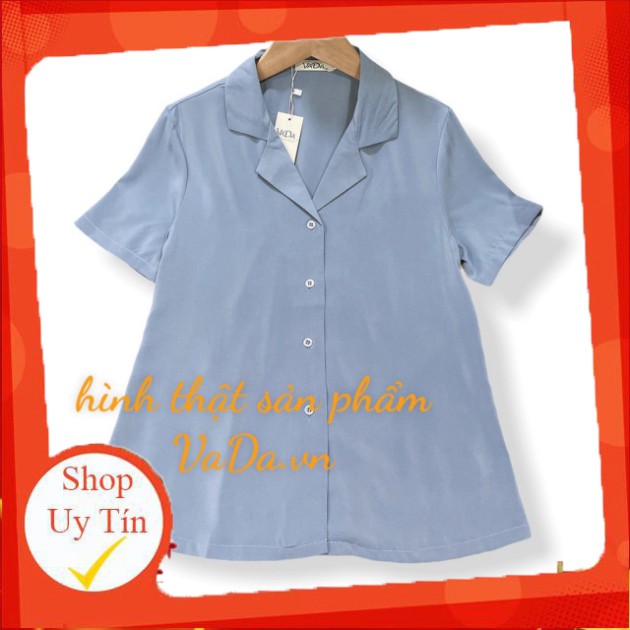 Áo sơ mi cổ vest quốc dân nhất định nên có, phối chân váy, quần jeans ,quần tây , quần sort bao xinh - VADA (SM5)