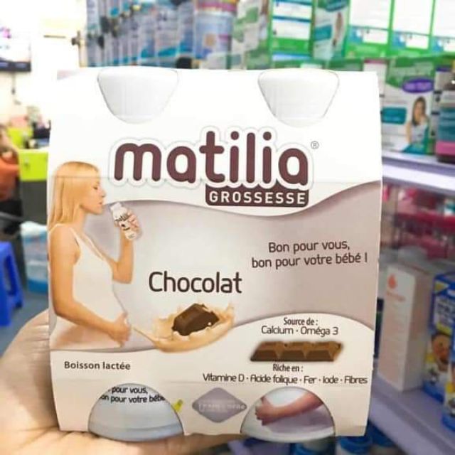 Một  Lốc Sữa Bầu Matilia Pháp Vị Chocolate